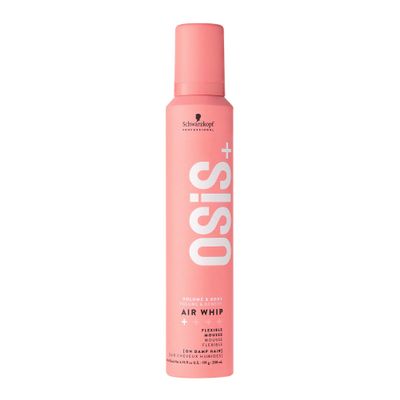 Schwarzkopf Osis Air Whip Volume and Hold Flexible Foam 200ml | Moist Hair Feel, Heat Protection