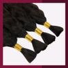 100% human hair braiding hair bulk wet&wavy view 3