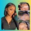10 Straight Bob Wig 13x4 HD Lace Pre Plucked Human Hair Lacefront Wig Brazilian Straight human Hair Wigs For Women Bleached Knots(10inch) view 4