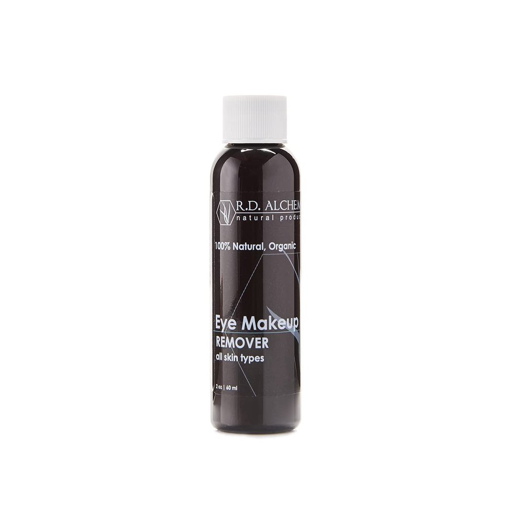 RD Alchemy - 100% Natural & Organic Gentle Eye Makeup Remover for All Skin Types - Wipes Away the Toughest Eye Makeup while Nourishing the Eye Area and Lengthening Lashes