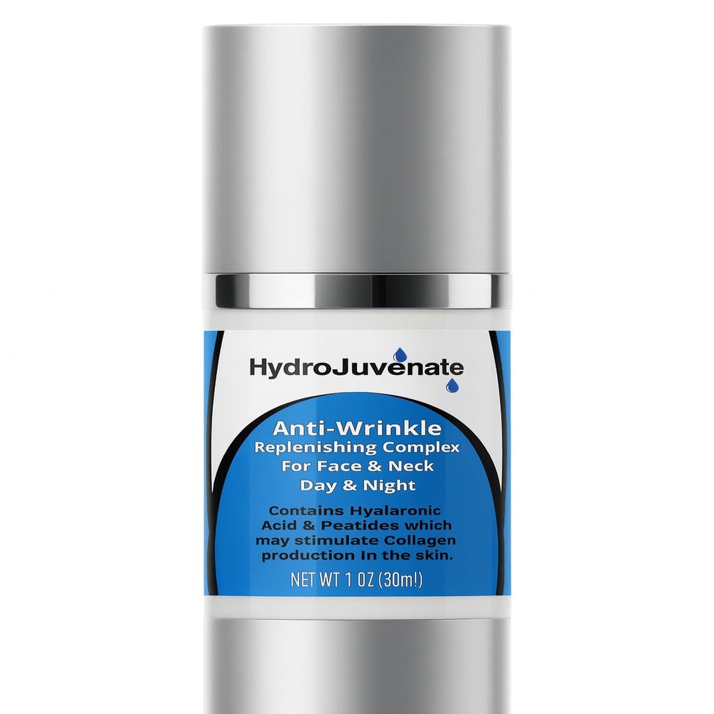 Hydrojuvenate Anti-Aging Moisturizer w/Hyaluronic Acid | Treats Fine Lines & Wrinkles | Dry & Sensitive Skin | Dermatologist Inspired | Collagen Peptides | Neck & Face