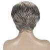 Still ME Rita Full Wig 2.5-4.5 in StraightSynthetic Fiber, Free Part Full Wig (Salt & Pepper Grey) view 3