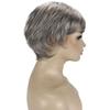 Still ME Rita Full Wig 2.5-4.5 in StraightSynthetic Fiber, Free Part Full Wig (Salt & Pepper Grey) view 4