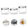 VILLFUL Skincare Jars 3 Pack Travel Lotion Sample Jars Plastic Cream Bottles Screw Cap view 3