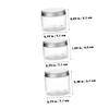 VILLFUL Skincare Jars 3 Pack Travel Lotion Sample Jars Plastic Cream Bottles Screw Cap view 4
