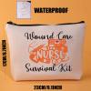 JYTAPP Wound Care Nurse Makeup Bag Wound Care Nurse Gifts RN Wound Nursing Department Wound Nurse Survival Kit Zipper Pouch Bag view 3