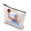 BDPWSS Water Polo Makeup Bag - Player Gift, Never Underestimate a Girl Who Plays Water Polo Toiletry Bag view 1
