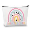 BDPWSS Deaf Education Teacher Gift D/HH Teacher Deaf Hard Of Hearing Gift ASL Teacher Gift SPED Makeup Bag for Teacher (DHH teacher) view 1