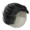Voloria Men's Forehead Hairline Toupee - 100% Human Hair PU Skin Hairpiece for Receding Natural Hairline - 80% 1B Black Mixed 20% Grey - 0.78x6.29 Inch view 4