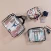 3Pcs Crystal Clear Cosmetic Bag Waterproof Packing Organizer Gift for Parent Friend and Family view 4