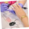 FOMIYES 3sets Professional Cuticle Nipper Case Manicure Scissor Cover Cuticle Clippers Protector Portable Nail Art Tool Pu Material 5pcs*3 view 4