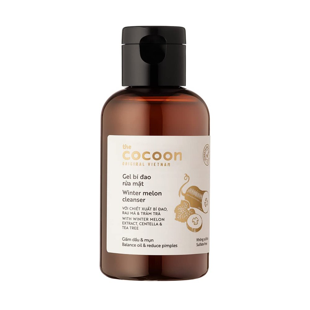 COCOONORIGINAL Cocoon Winter Melon Gel Cleanser Vegan for Oily Skin, Gently Cleanses All Skin Types (4.73 fl oz)