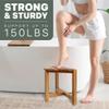 DITAVN Shower Foot Rest 12 in, Corner Shower Stool for Shaving Legs, Small Corner Bathroom Bench Suitable for Small Shower Spaces, Bath Seat, in Shower Stool view 3