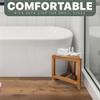 DITAVN Shower Foot Rest 12 in, Corner Shower Stool for Shaving Legs, Small Corner Bathroom Bench Suitable for Small Shower Spaces, Bath Seat, in Shower Stool view 4