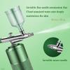EEYZD Oxygen Facial Portable Airbrush, Skin Care Nano Facial Steamer Portable Makeup Airbrush, Serum Toner Nano Mist Sprayer Facial Mister Device, Lady's Gifts Skin Care Tool view 3