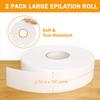 Vumdua 2PCS Non-woven Wax Strip Roll for Body and Facial Hair Removal, 2.76" X 100 Yards Tear-Resistant Waxing Paper for Eyebrow, Leg Removal, Salon Grade view 2