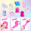 Unicorn Bath Bombs for Kids, 9 Large Kids Bath Salts with Squishy Toys Inside, Magic Unicorn Bath Balls with Surprise Inside for Girls view 3