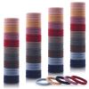 100PCS 2 Inches Dark Hair Ties for Women Girls, Sublaga Seamless Thick Hair Band, Elastic Hair Ties No Damage Ponytail Holder (Dark color) view 1