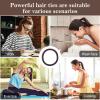 100PCS 2 Inches Dark Hair Ties for Women Girls, Sublaga Seamless Thick Hair Band, Elastic Hair Ties No Damage Ponytail Holder (Dark color) view 4