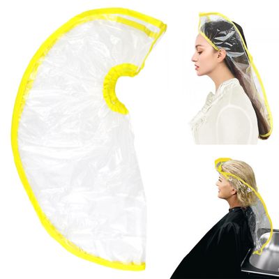 FERCAISH Hair Funnel for Upright Shampooing, Foldable Funnel Rinse Shampoo Washing Tool for Home Salon Hair Shampoo Washing Rinse Cape Accessory (Yellow)