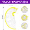 FERCAISH Hair Funnel for Upright Shampooing, Foldable Funnel Rinse Shampoo Washing Tool for Home Salon Hair Shampoo Washing Rinse Cape Accessory (Yellow) view 2