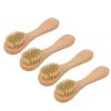 Dry Brush for Face for Radiant Skin, 4pcs Exfoliating Face Brush Set Portable Wooden Handle Soft Hair Facial Massage Cleansing Brush for Men and Women view 2