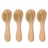 Dry Brush for Face for Radiant Skin, 4pcs Exfoliating Face Brush Set Portable Wooden Handle Soft Hair Facial Massage Cleansing Brush for Men and Women view 4