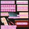CloudTrip Press On Nail Tool Kit 50 Sets And Press On Nail Storage Box&Storage Bag 30 Sets view 3