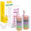 Aaenouicfs Clay Mask Set 20 Pods, Face Mask Skin Care, Green Tea, Turmeric, Dead Sea Mud, Rose, 24K Gold, Eggplant, Avocado, Mud Mask Deep Cleansing Skin, Blackhead Removal, Men & Women Facial Mask view 1