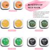 Aaenouicfs Clay Mask Set 20 Pods, Face Mask Skin Care, Green Tea, Turmeric, Dead Sea Mud, Rose, 24K Gold, Eggplant, Avocado, Mud Mask Deep Cleansing Skin, Blackhead Removal, Men & Women Facial Mask view 2
