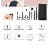 Professional Eyebrow Kit 8 Pcs Grooming Kit Black Rustproof Stainless Steel Grooming for Women & Men Kit Beauty Tools with Storage Bag view 4