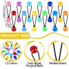 JenPen 60 Pieces Hair Ties Balls Ponytail Holders Colorful Twin Bead Ponytail Balls 80s 90s Elastic Hair Accessories for Baby Kid Children Girls Women (Multicolor,12mm) view 2