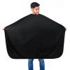 Salon Waterproof Haircut Cape - Unisex Black Barber Hair Cutting Cape With Snap Closure for Coloring and Styling (51 * 59inch, 6) view 3