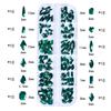 HNUIX Nail Rhinestones - 3D Multi Shape Size, Emerald Green Nail Gems, Flat Back, with Kit, for Nail Art, DIY Decorations view 2