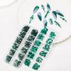 HNUIX Nail Rhinestones - 3D Multi Shape Size, Emerald Green Nail Gems, Flat Back, with Kit, for Nail Art, DIY Decorations view 4