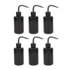 ZJchao 6pcs Empty Squeeze Bottle, 250ml Wash Bottle Cleaning Plastic Squeeze Bottle with Narrow Mouth for Tattooist, Green Soap Squirt Bottle Succulent Watering Can (Black) view 1