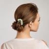 Beaupretty Jade Hair Pins Set with Lotus Flower Tassel Traditional Chinese Decorative Hair Accessories for Women Party Daily Styling view 3