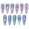 HNUIX Nail Rhinestones - 3D Multi Shape Size Crystal, Light Blue Nail Gems, Flat Back, with Kit, for Nail Art, DIY Decorations view 4