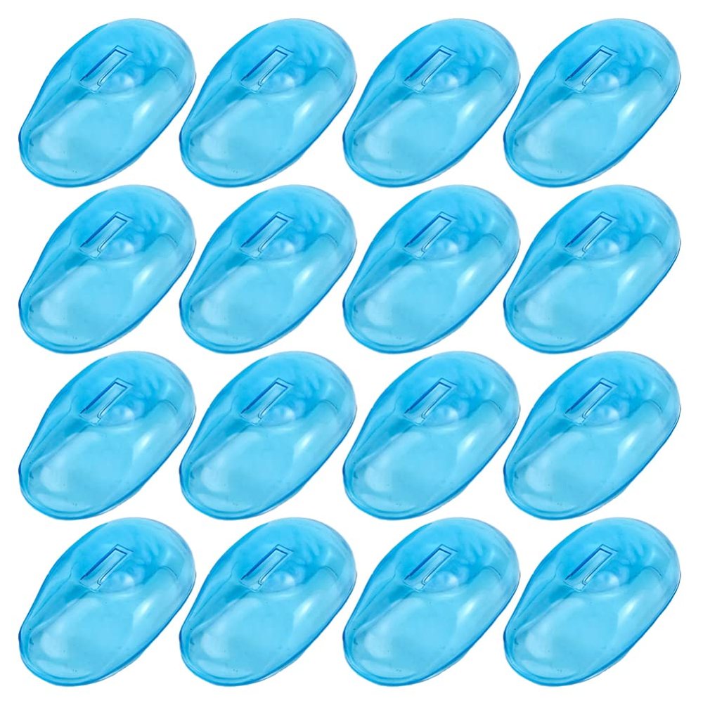KALLORY 10pairs Hair Dye Earmuffs Silicone Ear Protectors for Hair Coloring and Reusable and Washable Ear Covers and Comfortable Design