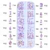 HNUIX Nail Rhinestones - 1600pcs 3D Multi Shape Size Crystal, Pink AB Nail Gems, Flat Back, with Kit, for Nail Art, DIY Decorations view 2