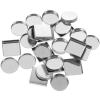 LALAFINA 30pcs Empty Metal Makeup Pans for Diy Eyeshadow Palette Round and Square Containers for Blush Lipstick and Cosmetic Organizing view 1