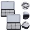 Minkissy Empty Eyeshadow Palette Magnetic Makeup Palette with Mirror Refillable Eyeshadow Palette Empty Lipstick Pallet Empty Eyeshadow Pans for Eyeshadow Lipstick Blush Powder, 2PCS view 3