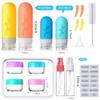 18pack Travel Bottles for Toiletries:Silicone TSA Approved-Containers for Toiletries,Leak Proof Refillable Liqus Shampoo And Conditioner Essentials toiletry Bottles view 4