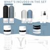 18pack Travel Bottles for Toiletries,TSA Approved Silicone Travel Containers for Toiletries,Leak Proof Refillable Liqus Shampoo And Conditioner travel Essentials toiletry Bottles view 3