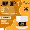 Jam Dip n' Grip Conditioning & Shining Gel  Extreme Hold & High Shine with Argan & Coconut Oil  No Flakes, Frizz Control  2 Pack (4oz Each) view 4