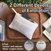 2-Pack Exfoliating Soap Bag Soap Saver Pouch for bar soap, Loofah Bath Scrubber for Bar Soap on a Rope. 2 Different Roughness Levels Gentle + Deep Exfoliator, mesh soap Pocket, bar soap Scrubber view 3