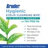 Hygienic Eyelid Cleansing Wipes with Tea Tree Oil l Relief from Demodex l Pre-Moistened, Rinse-Free Exfoliating Wipes Remove Excess Oil and Debris from Eyelids & Lashes l 30 Count Box view 3