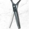 Black Hair Thinning Shears for Professional Barbers and Hairdressers - Japanese Steel - Designed for Salon Use (Katana) view 4