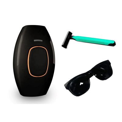 Hair Removal instrument,Permanent Laser Hair Removal,for Women and Men, Home Use hair removal Device,Facial Legs Arms Whole Body (BK)