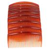 FRCOLOR Pcs French Side Hair Comb Clips 27 Teeth Hair Clip Combs Comb Bridal Wedding Veil Comb Hairdressing Combs for Women (Coffee) view 1